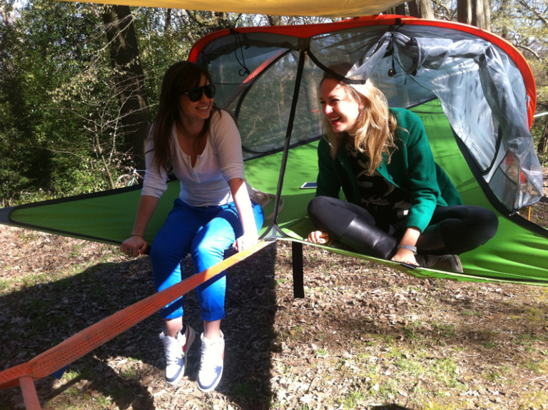 Camping en tente suspendue Tentsile Domaine Pine grove Baskatong